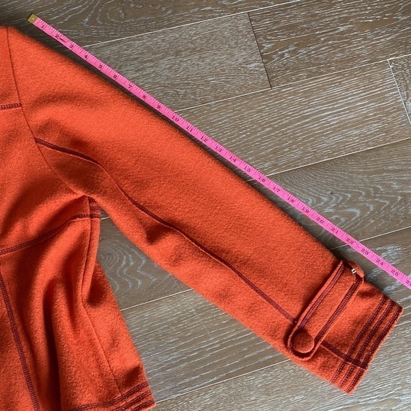 Robert Louis Fall Wool Blend Pea Coat | Orange | L - Picture 6 of 6